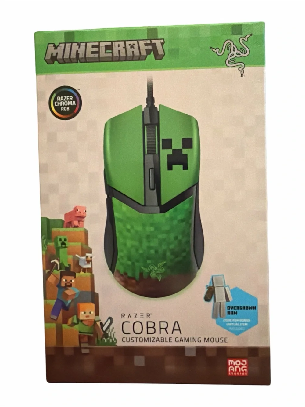 Razer Cobra Minecraft Limited Edition Gaming Mouse Wired RGB Chroma NEW SEALED